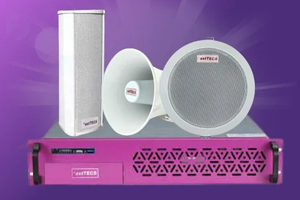 AstTECS IP speakers for business communication and paging systems