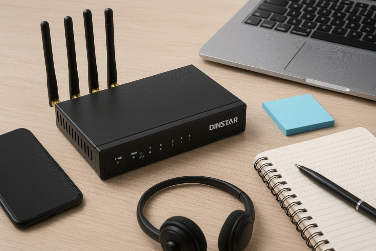 Dinstar GSM Gateway Complete Guide: VoIP Integration & Business Communication Solutions generate image without any text in image