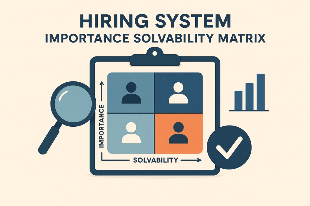 Solvability Hiring System Importance Solvability Matrix Guide 2025