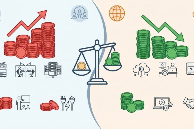 Call center outsourcing cost comparison 2025: Detailed breakdown of in-house vs outsourced pricing, setup costs, monthly expenses & savings strategies.