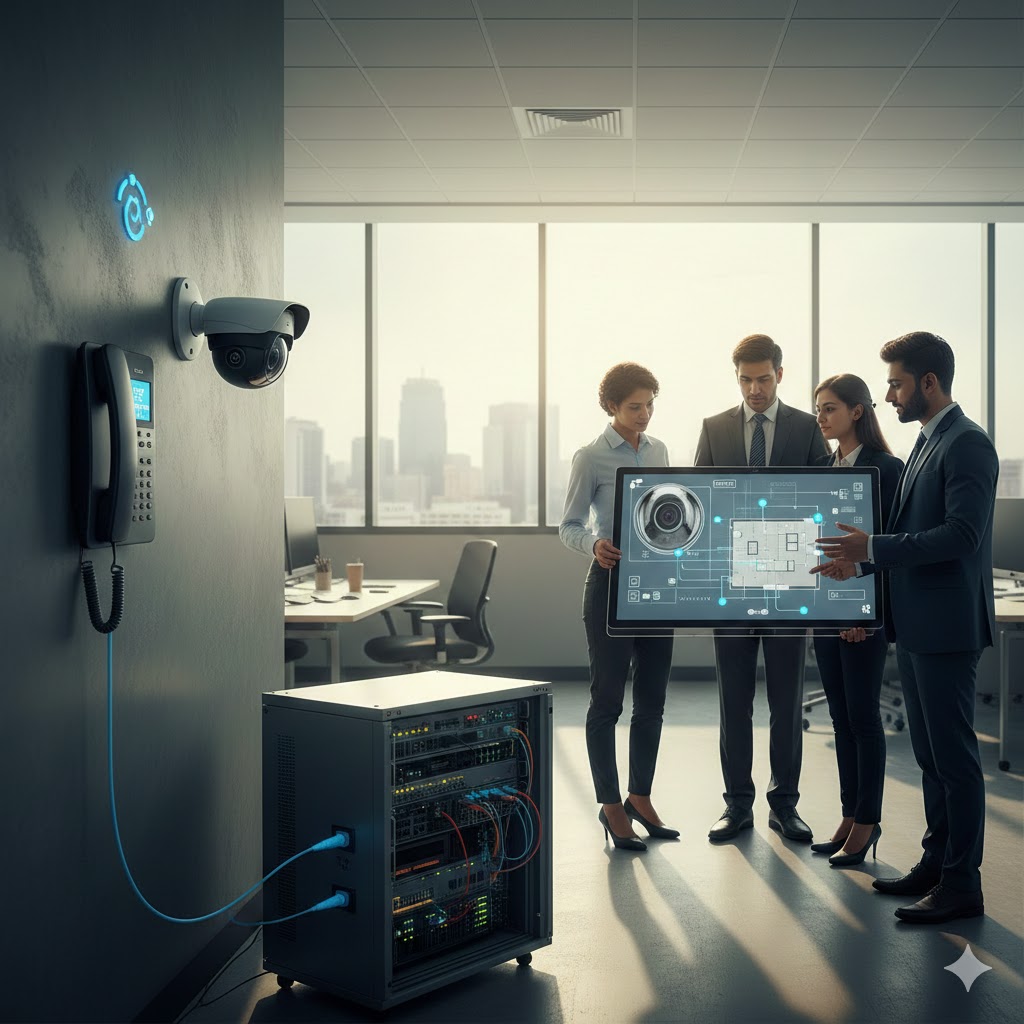 Searching for a CCTV security system near me in Coimbatore? Discover how integrating surveillance with your IP phone system creates a smarter, safer business. Learn the benefits today.