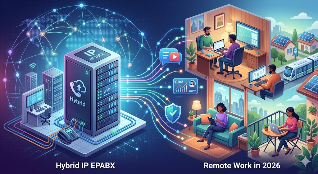 How Hybrid IP EPABX Systems are Redefining Remote Work in 2026