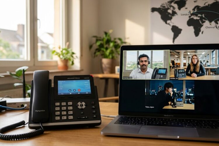 Remote Work Essentials: Using Flyingvoice & Grandstream for Global Teams