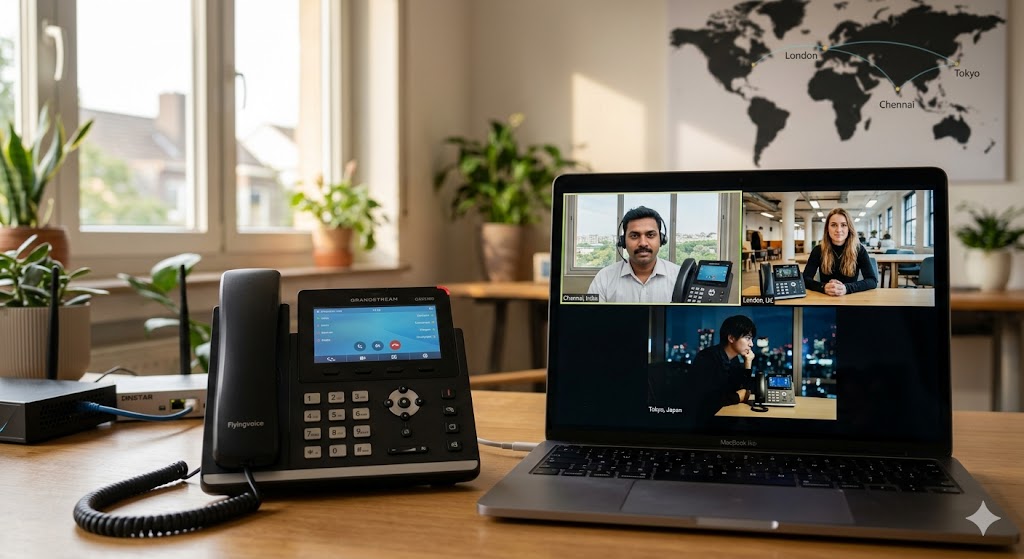 Remote Work Essentials: Using Flyingvoice & Grandstream for Global Teams
