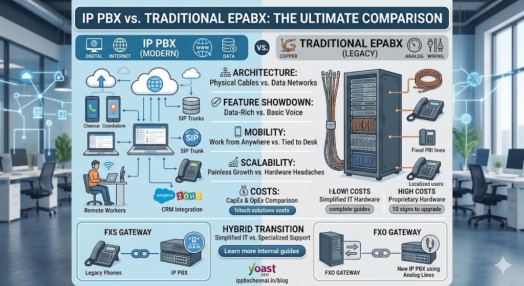 IP PBX vs. Traditional EPABX: The Ultimate Comparison