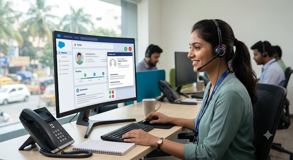 How Salesforce Integration Enhances Customer Support | IP PBX Chennai